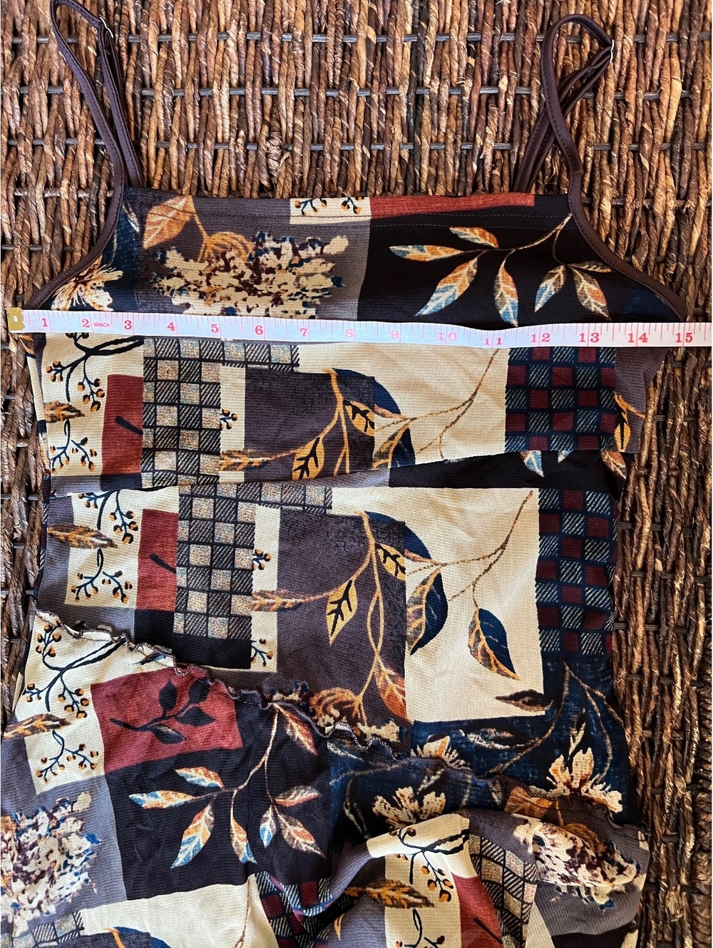 Cider patchwork floral mini dress. - Picture 3 of 6